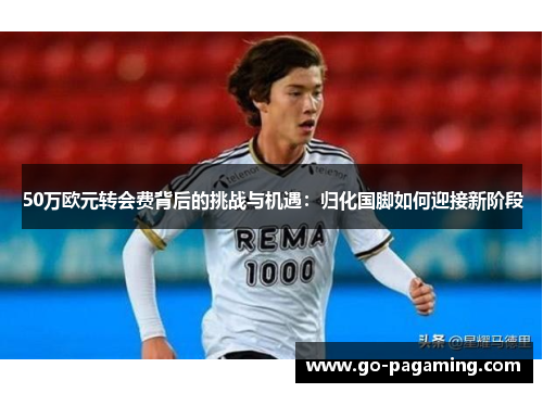 50万欧元转会费背后的挑战与机遇：归化国脚如何迎接新阶段