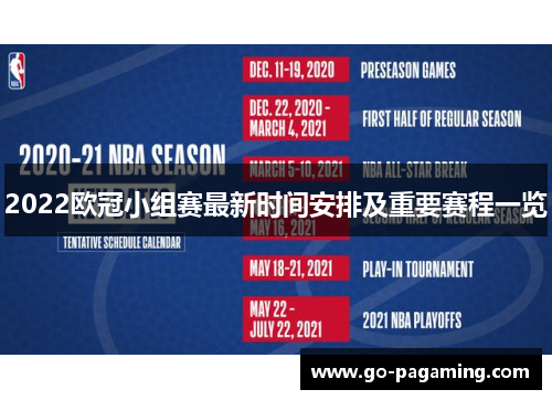 2022欧冠小组赛最新时间安排及重要赛程一览